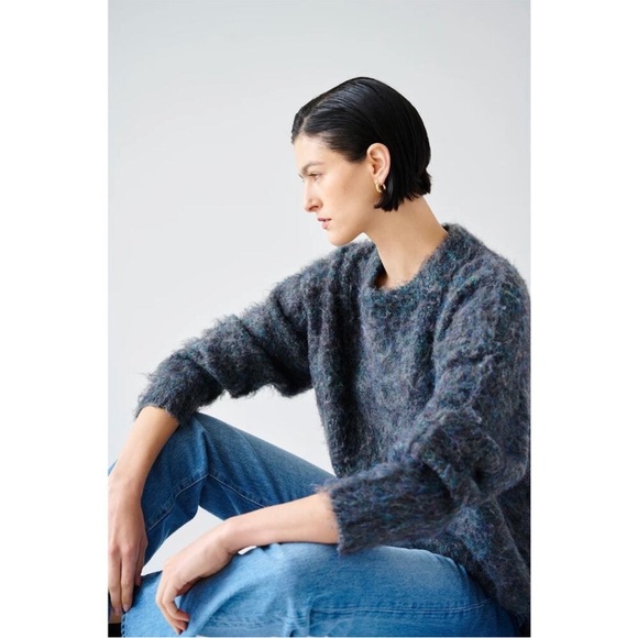 Velvet Jenny Graham Valencia relaxed Pullover Crew Neck Sweater oversized - Picture 6 of 7